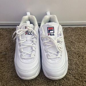 Classic White Fila Sneakers